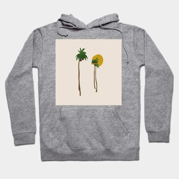 Palm Trees Hoodie by NJORDUR